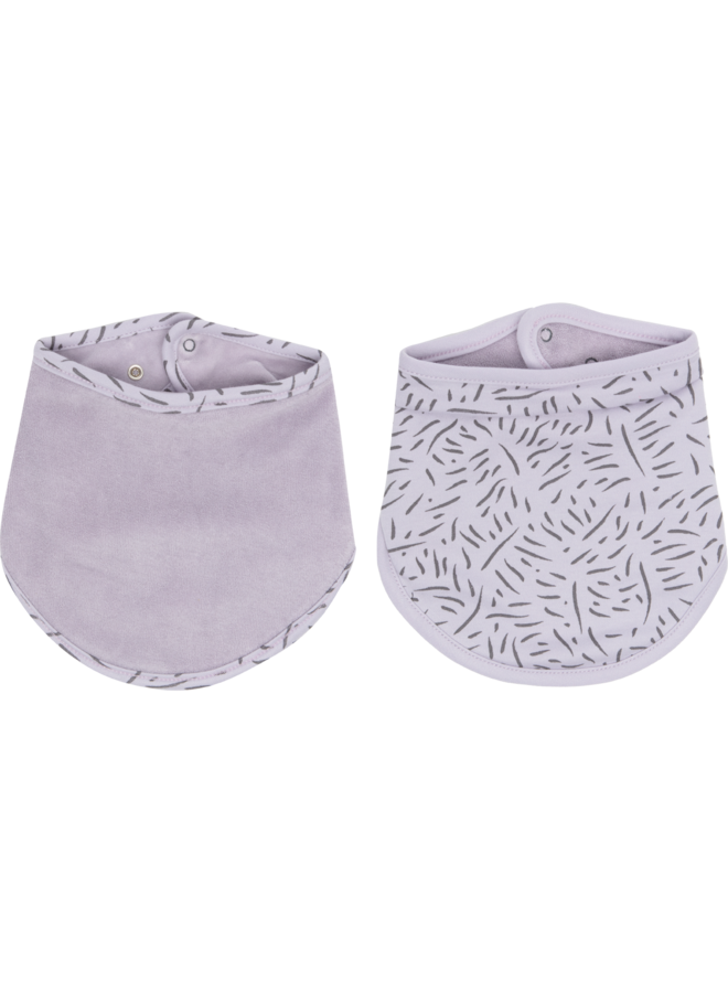 Bandana bib 2-pack Fabulous Zebra