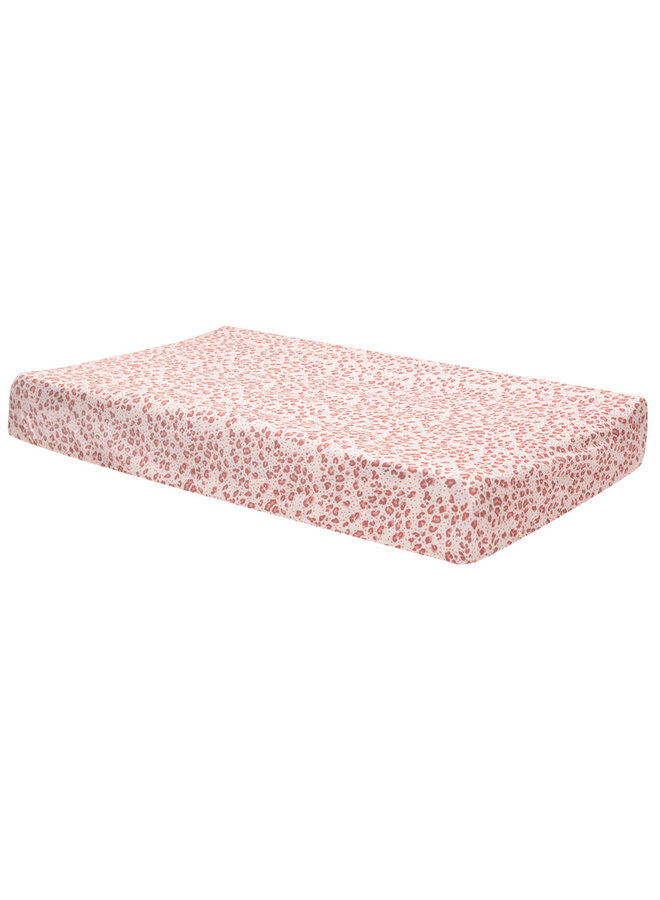 Changing pad cover jersey Leopard Pink