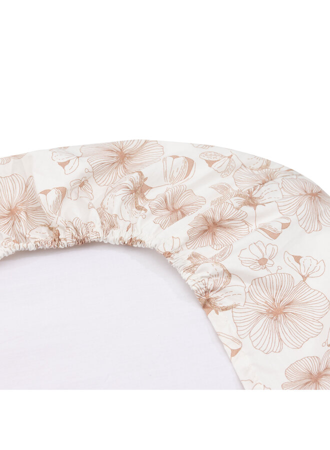 Tuck-Inn bassinet sheet 40x80cm Flower Powder