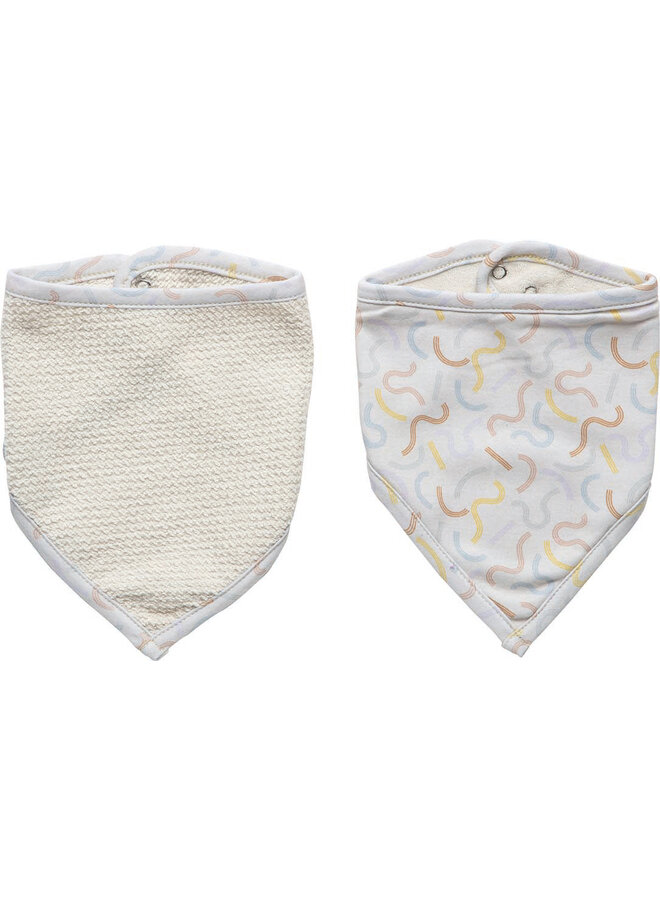 Bandana bib 2 pcs. LUMA Multi Lines