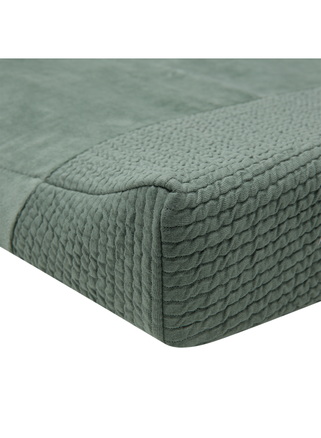 Changing pad cover 70*50cm Forest Green waves