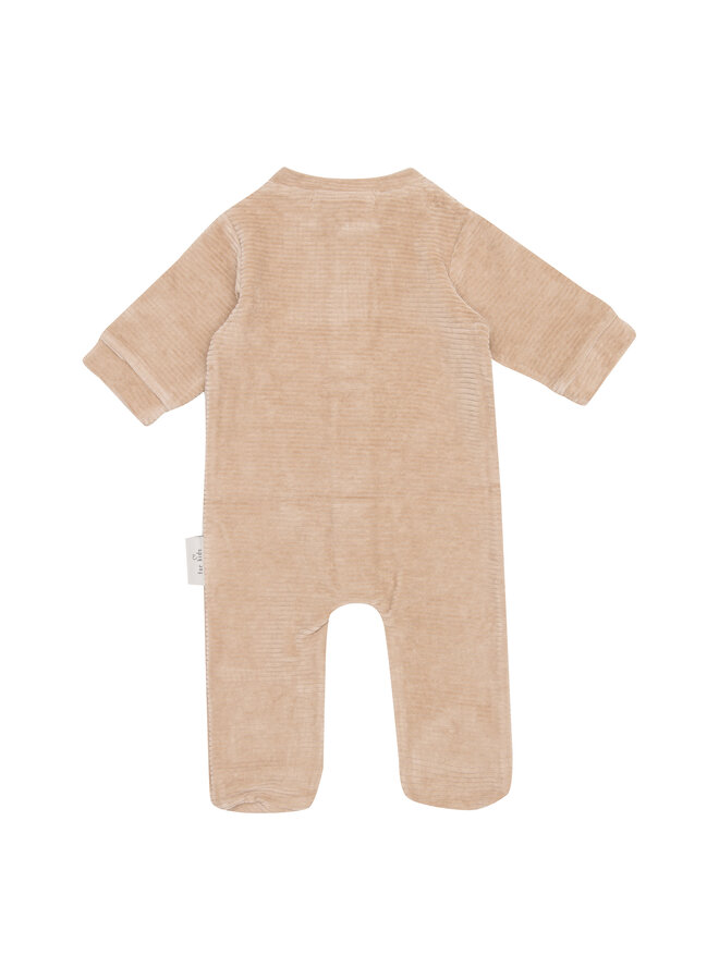 Onesie 62/68 Urban taupe velvet rib