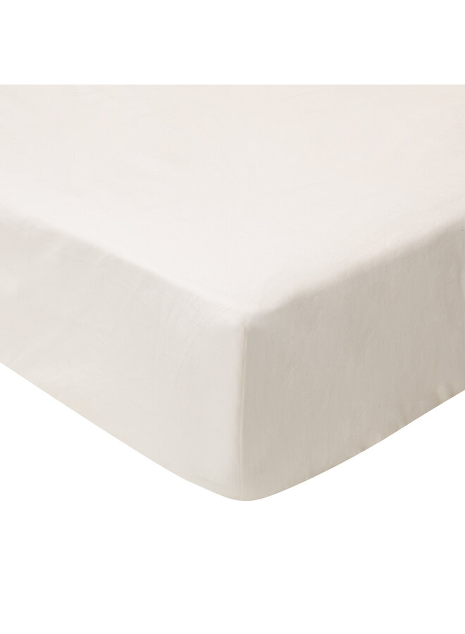 Fitted sheet  60 x 120xm Off white