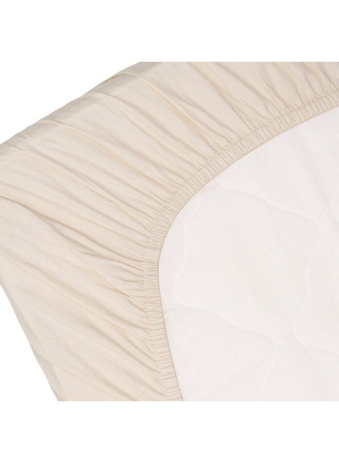 Fitted sheet  60 x 120xm Off white