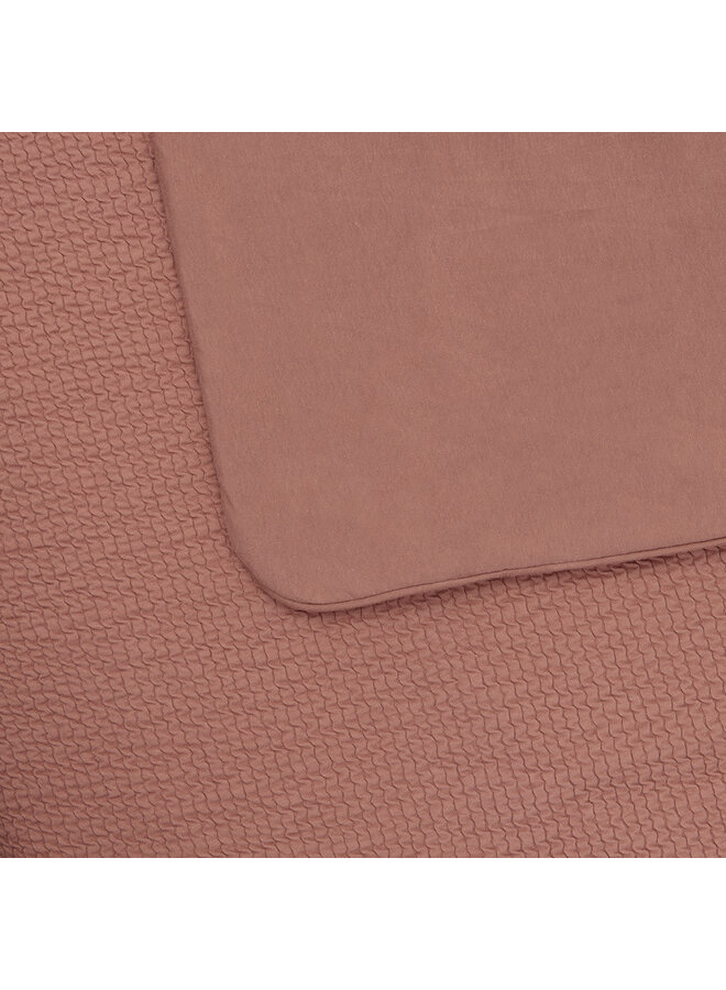 Tuck-inn blanket 60 x 120cm Dusty Pink waves