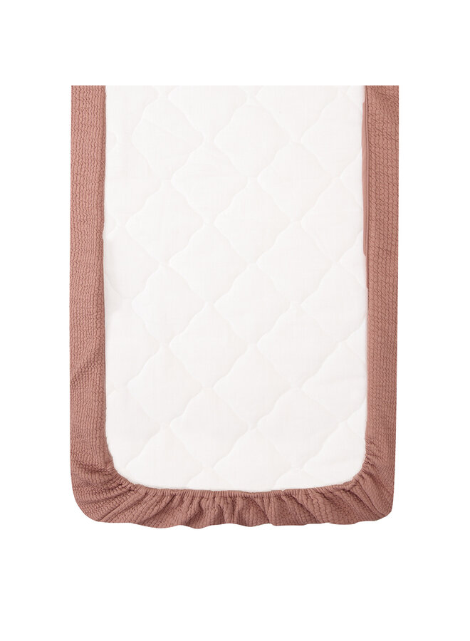 Tuck-inn blanket 60 x 120cm Dusty Pink waves