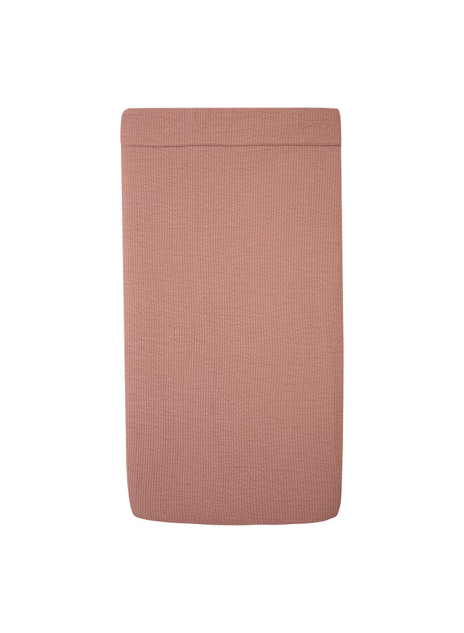 Tuck-inn blanket 60 x 120cm Dusty Pink waves