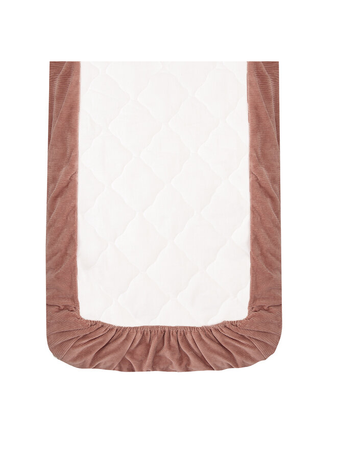 Tuck-Inn babybettdecke 60x120cm Dusty Pink velvet rib