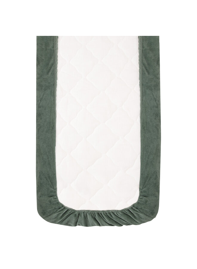 Tuck-inn blanket 60 x 120cm Forest Green velvet rib