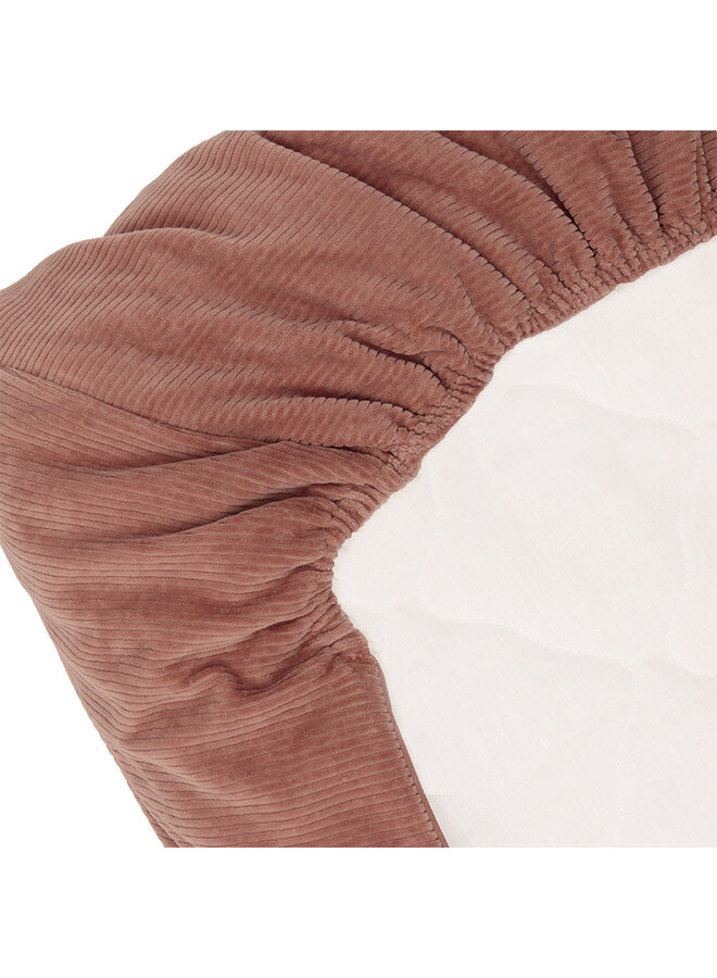 Tuck-Inn wiegdeken 40x80cm Dusty Pink velvet rib