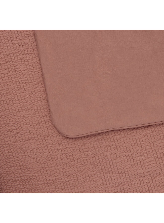 Tuck-inn blanket 40x80cm Dusty Pink waves