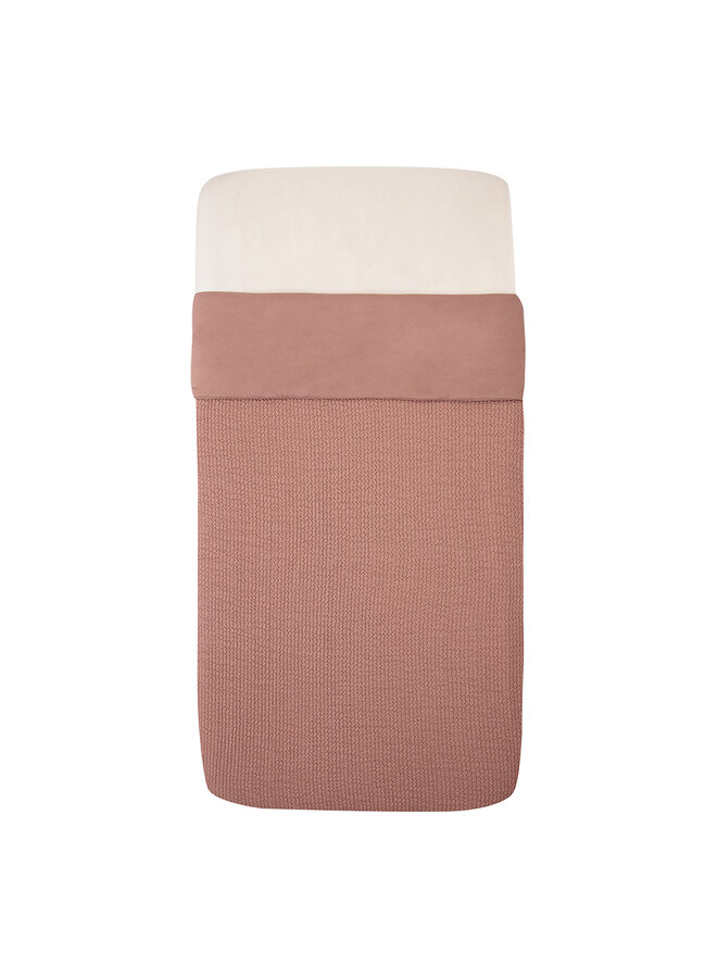 Tuck-Inn Wiegendecke  40x80cm Dusty Pink wave