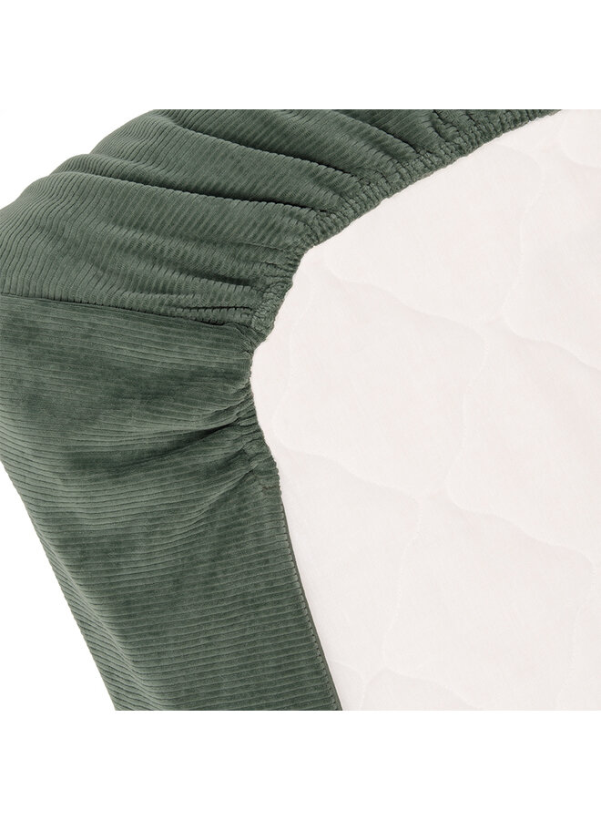 Tuck-inn blanket 40x80cm Forest Green velvet rib