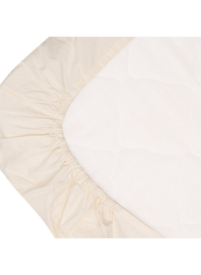 Tuck-Inn sheet ruffle 60 x 120cm Off white