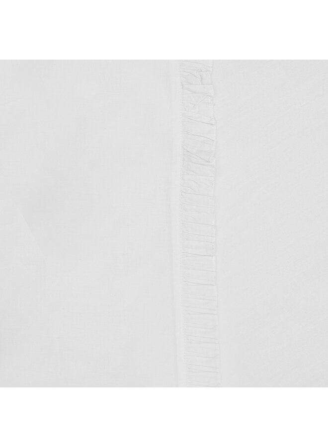 Tuck-Inn sheet ruffle 60 x 120cm White
