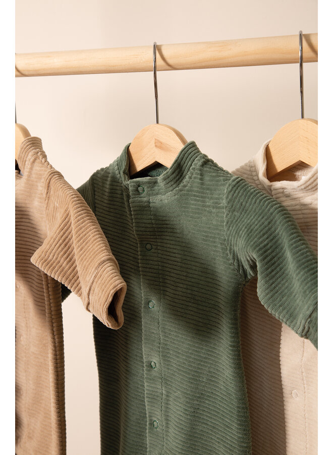 Boxpakje 62/68 Forest Green velvet rib
