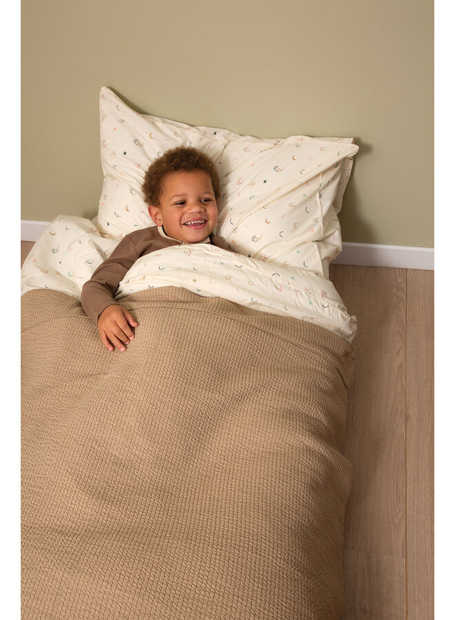 Tuck-Inn babybettdecke 60x120 Urban taupe waves