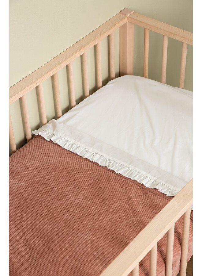 Tuck-Inn babybettdecke 60x120cm Dusty Pink velvet rib