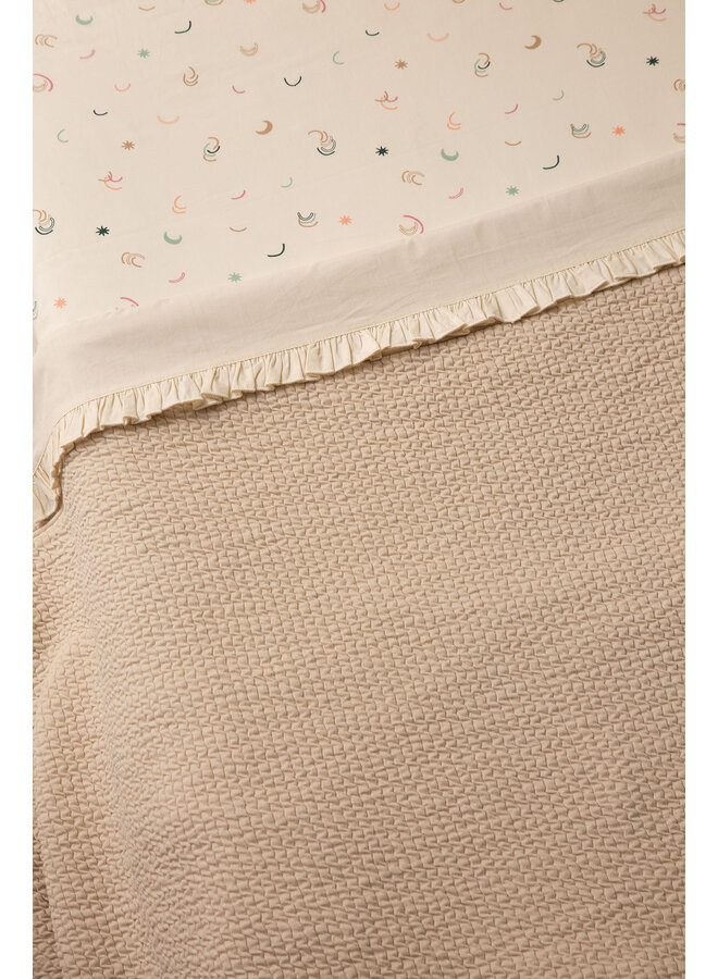 Tuck-Inn ledikantlaken ruffle 60 x 120cm Off white