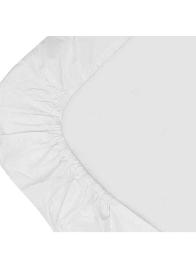 Tuck-inn sheet white ruffle 40 x 80cm