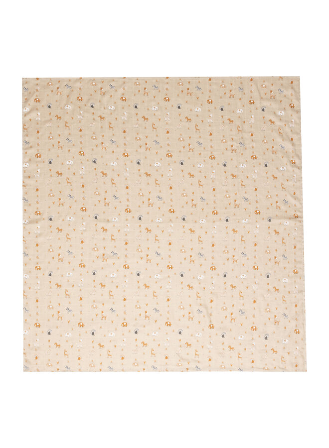Muslin towel 110x110 cm Steppe