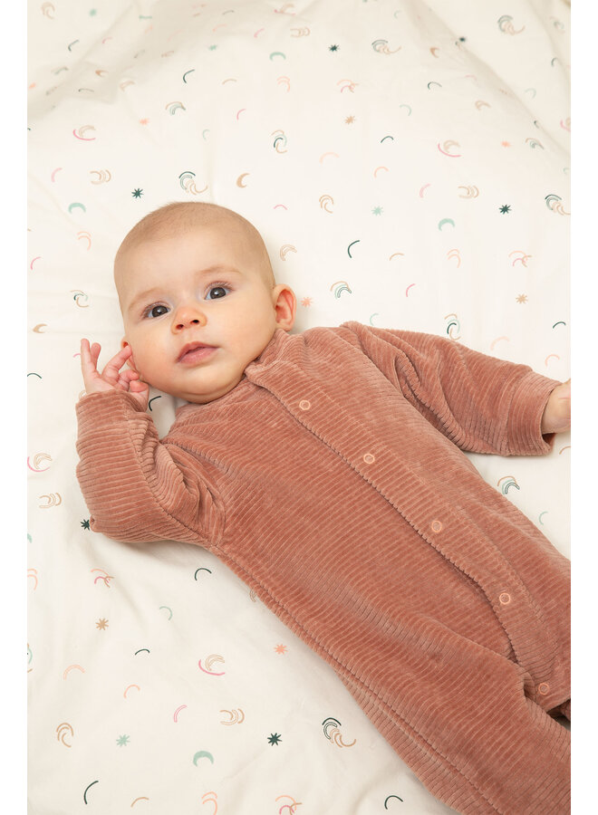 Onesie 50/56 Dusty pink velvet rib