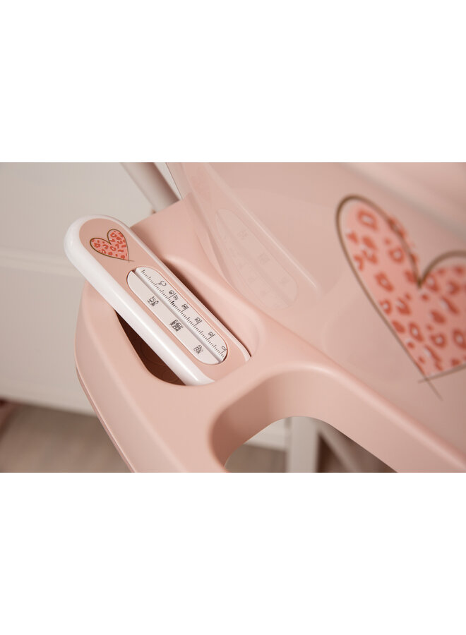 Bath thermometer Leopard Pink