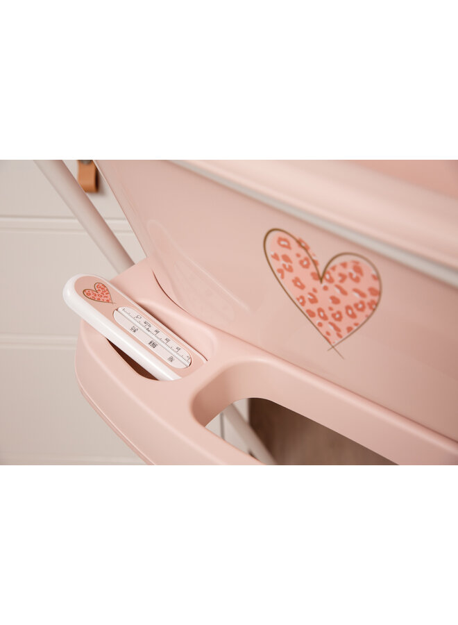Bath thermometer Leopard Pink