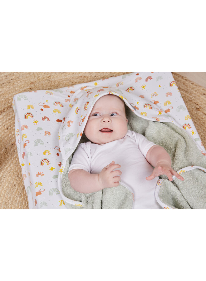 Changing pad cover jersey Rainbow Sky