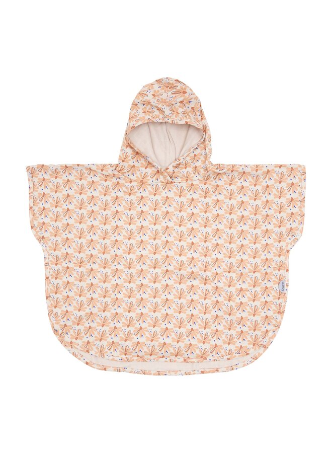 Hydrofiel poncho LUMA Flowerfever Nude