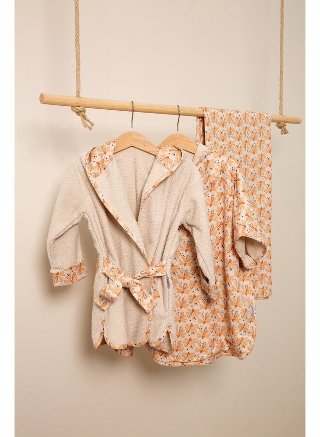 Bathrobe LUMA Flowerfever Nude
