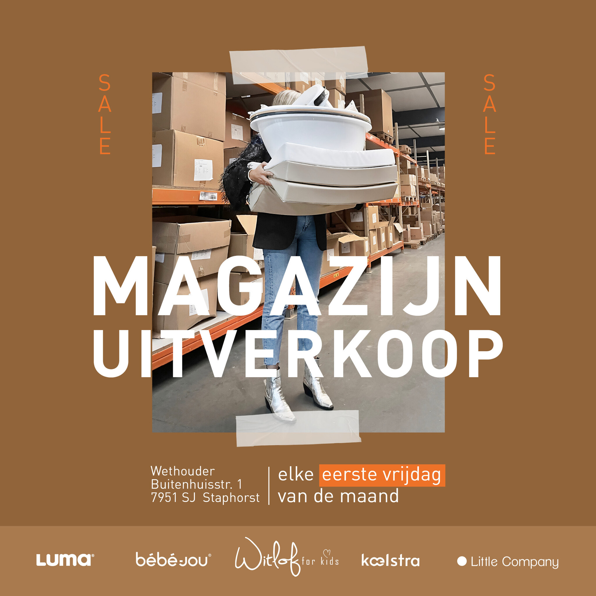Magazijn uitverkoop Witlof for kids