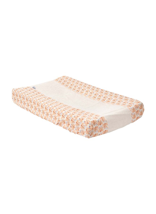 Changing pad cover LUMA Flowerfever Nude