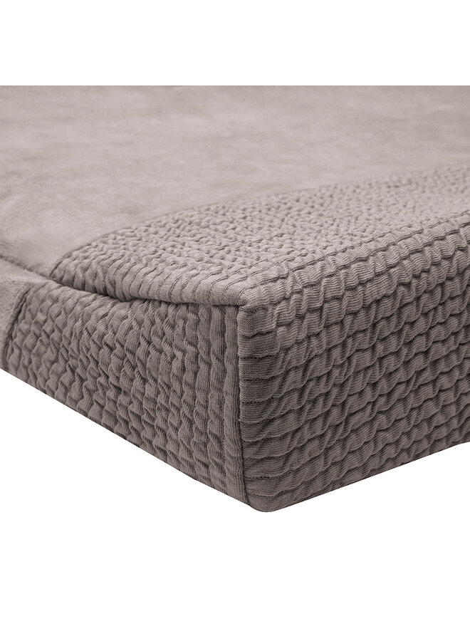 Aankleedkussenhoes 70x50cm Warm Grey waves