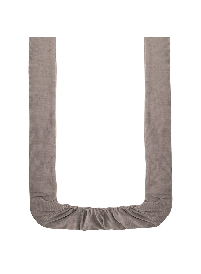 Tuck-Inn wiegdeken 40x80cm Warm Grey velvet rib