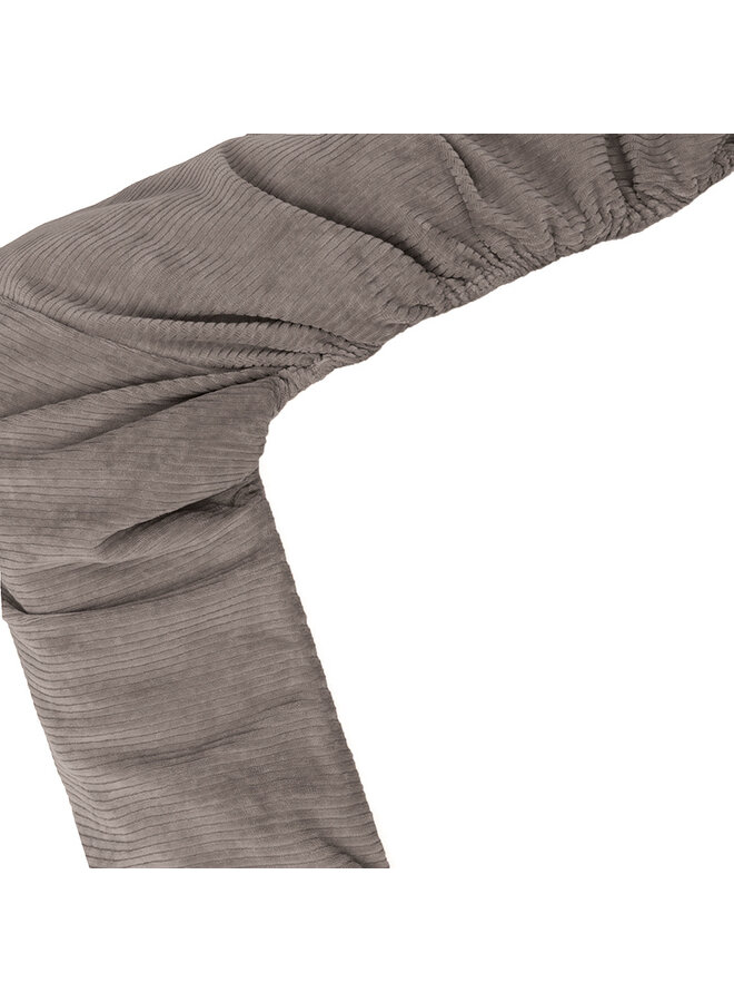 Tuck-Inn wiegendecke 40x80cm Warm grey velvet rib
