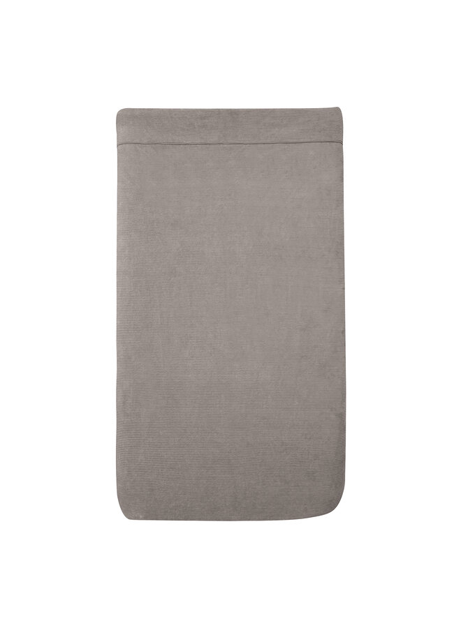 Tuck-inn blanket 40x80cm Warm grey velvet rib