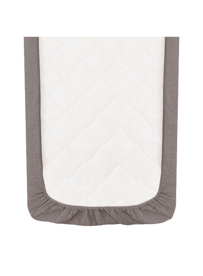 Tuck-inn blanket 60 x 120cm Warm Grey waves