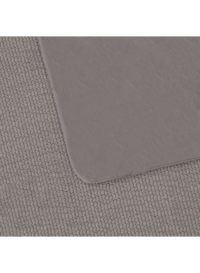 Tuck-inn blanket 60 x 120cm Warm Grey waves