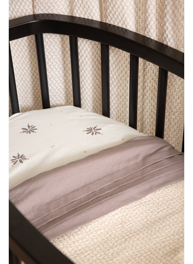 Tuck-Inn wieglaken plooien 40 x 80cm Warm Grey