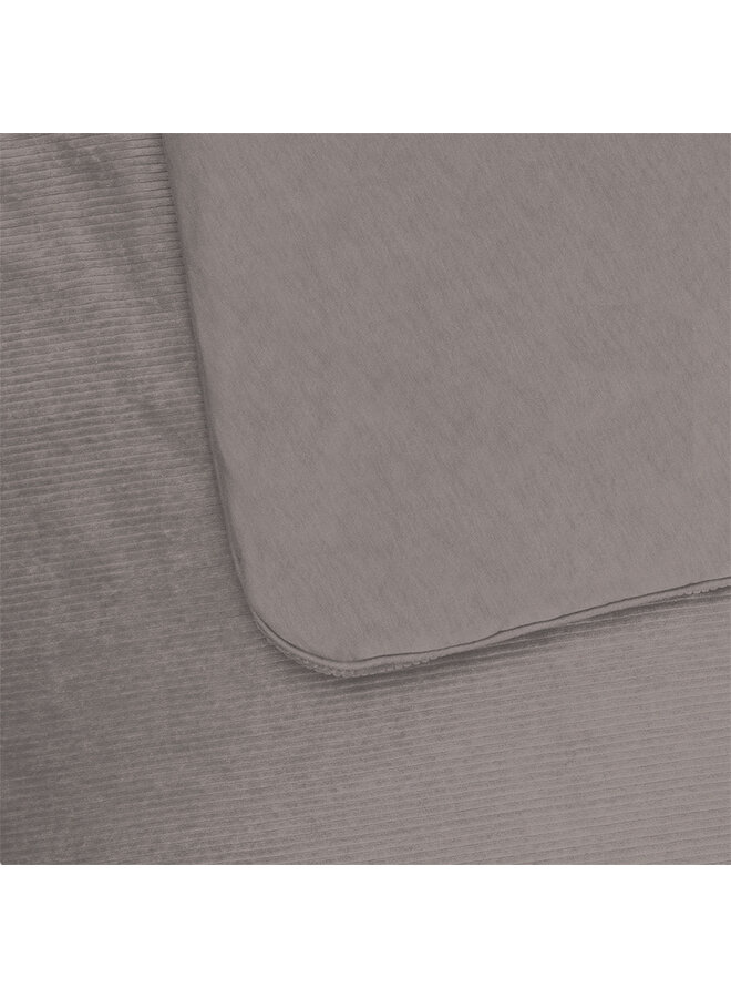 Tuck-Inn ledikantdeken 60x120cm Warm Grey velvet rib