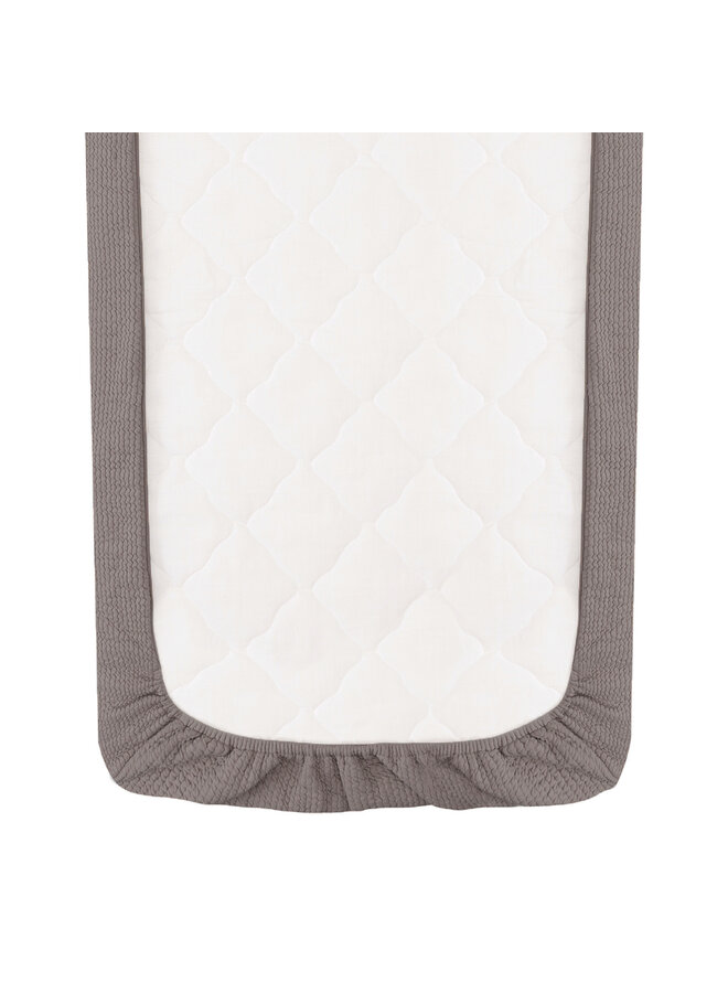 Tuck-inn blanket 40x80cm Warm Grey waves