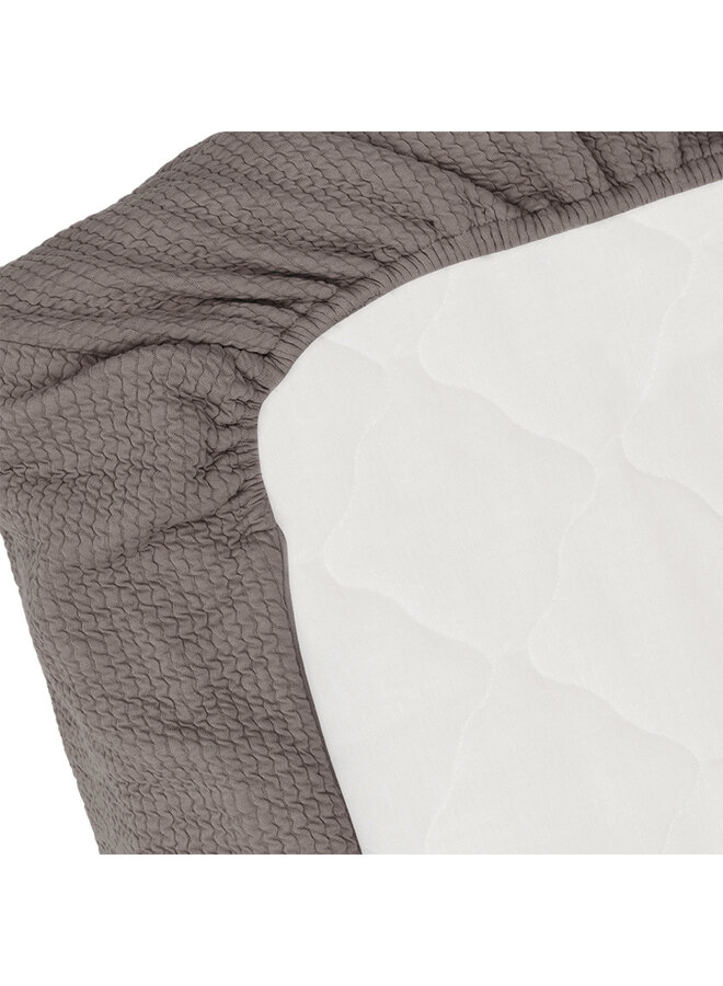 Tuck-inn blanket 40x80cm Warm Grey waves