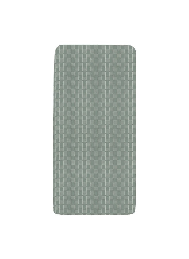Fitted sheet 40 x 80cm Sticky Stripes Green