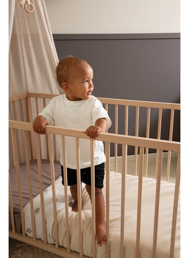Tuck-inn babybettdecke 60x120cm Soft Sand velvet rib