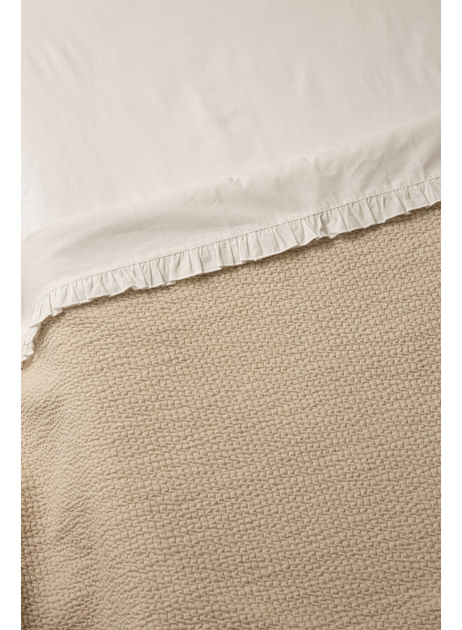 Tuck-Inn wieglaken ruffle 40 x 80cm Wit