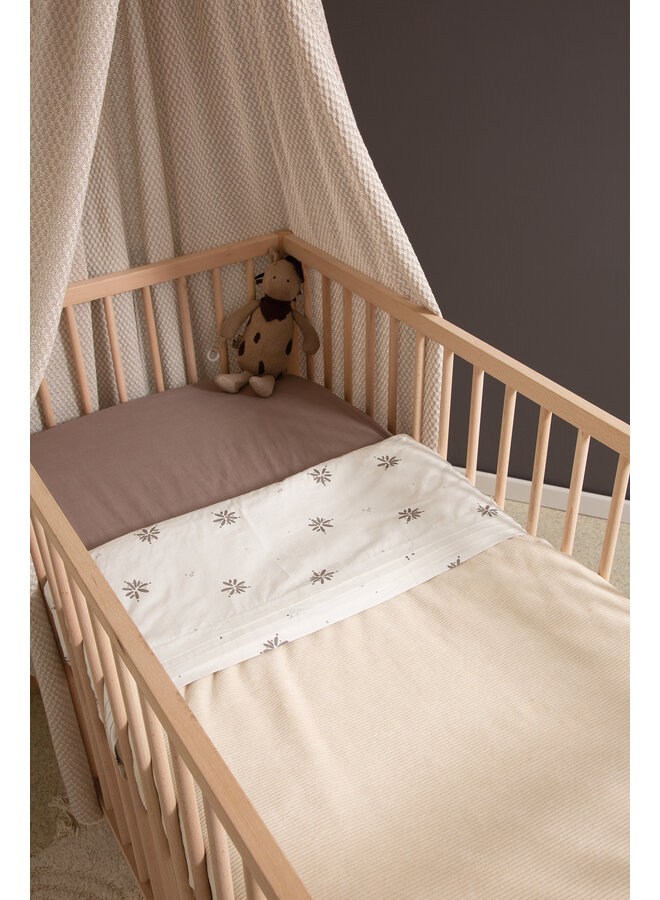 Fitted sheet 70x145cm Warm Grey