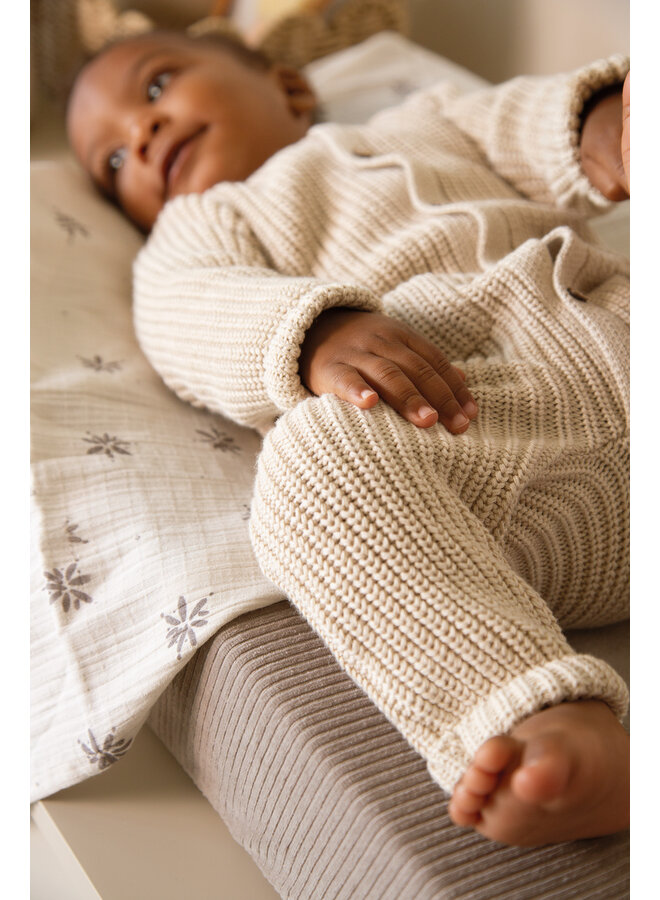 Boxanzug 50/56 Soft sand knitted