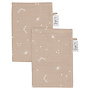 Witlof for Kids muslin wash mitt 2pcs Galaxy Dreams