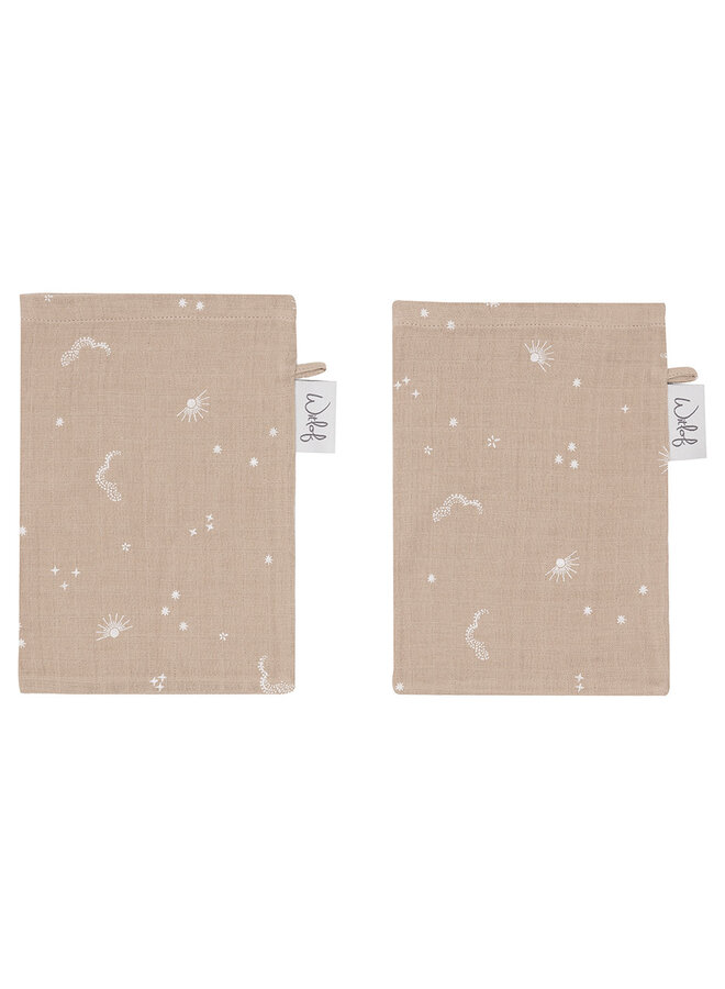 Hydrofiele washand 2pack Galaxy Dreams